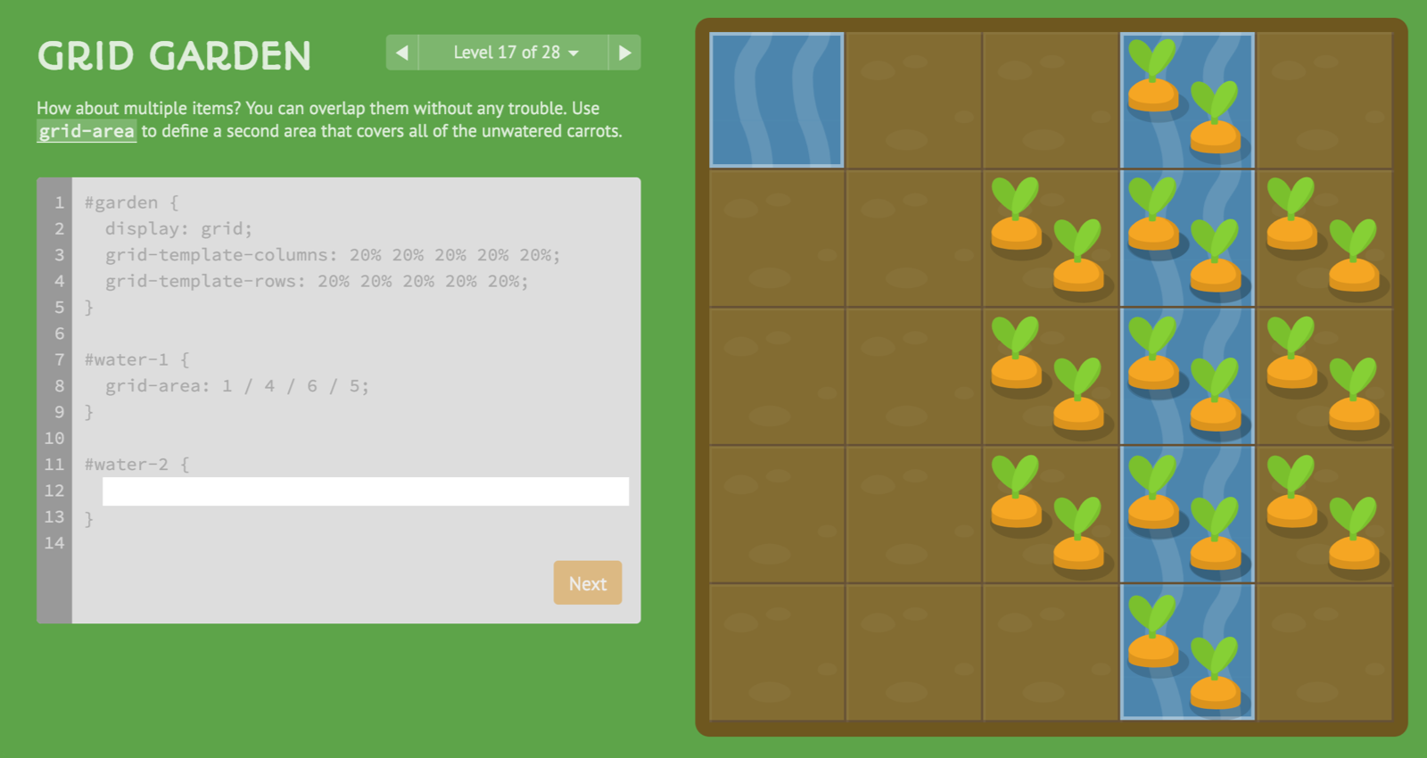 CSS Grid Garden